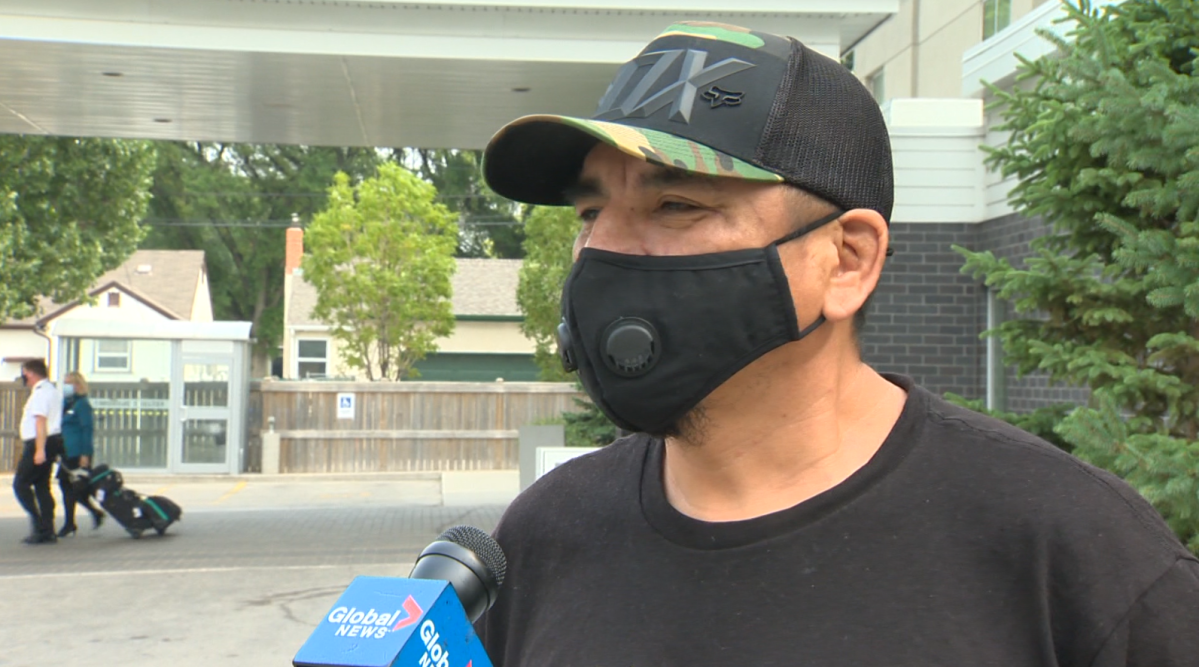 Eric Owen, a wildfire evacuee from Little Grand Rapids First Nation.