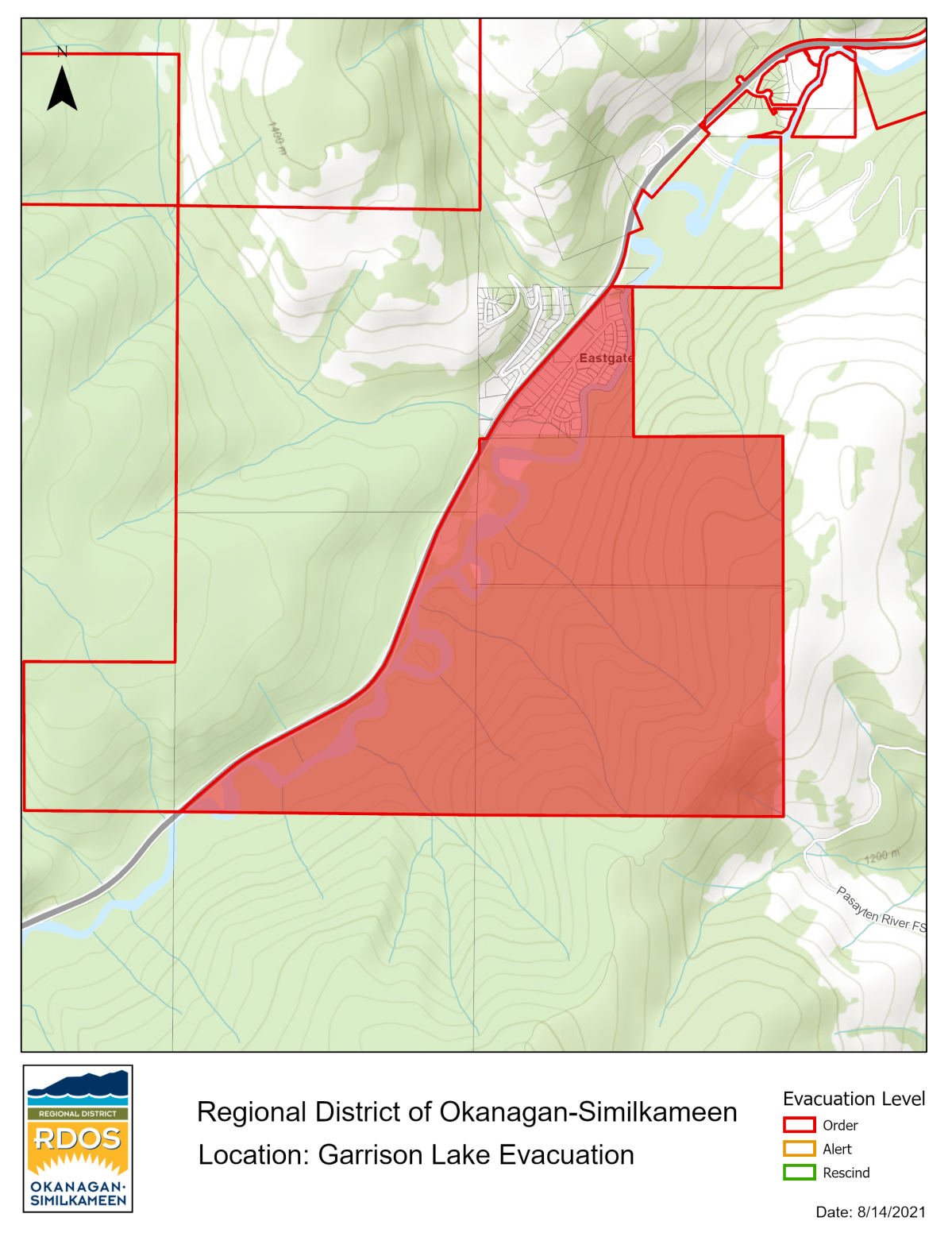 Garrison Lake wildfire jumps highway, forces evacuations - image