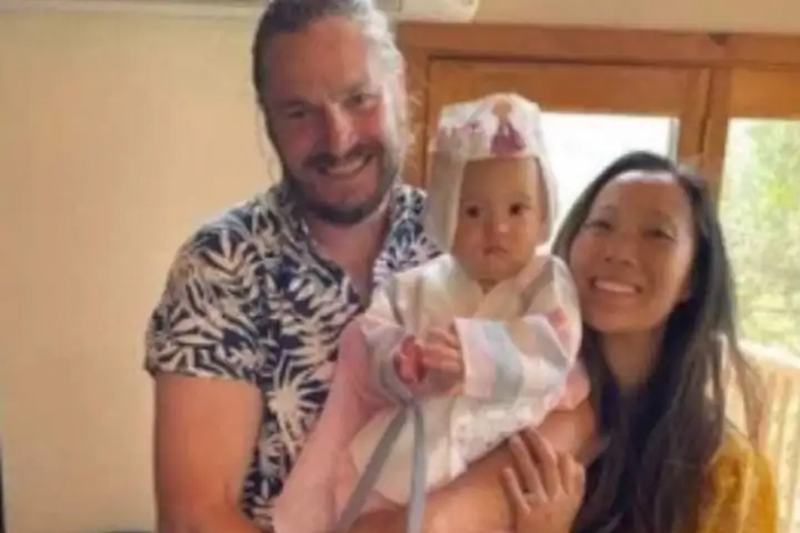 Jonathan Gerrish, Ellen Chung and their daughter, Miju, are shown in this group photo.