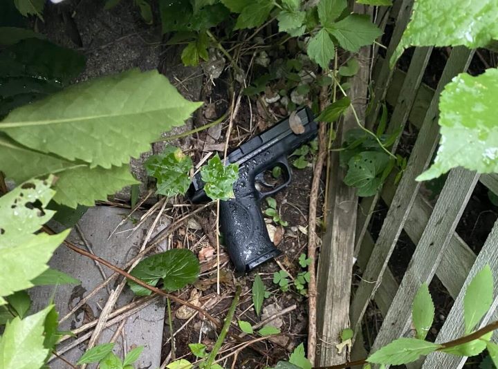 At about 3 p.m. Saturday, a Steel Street homeowner found the outstanding firearm and called police, who immediately seized the weapon.