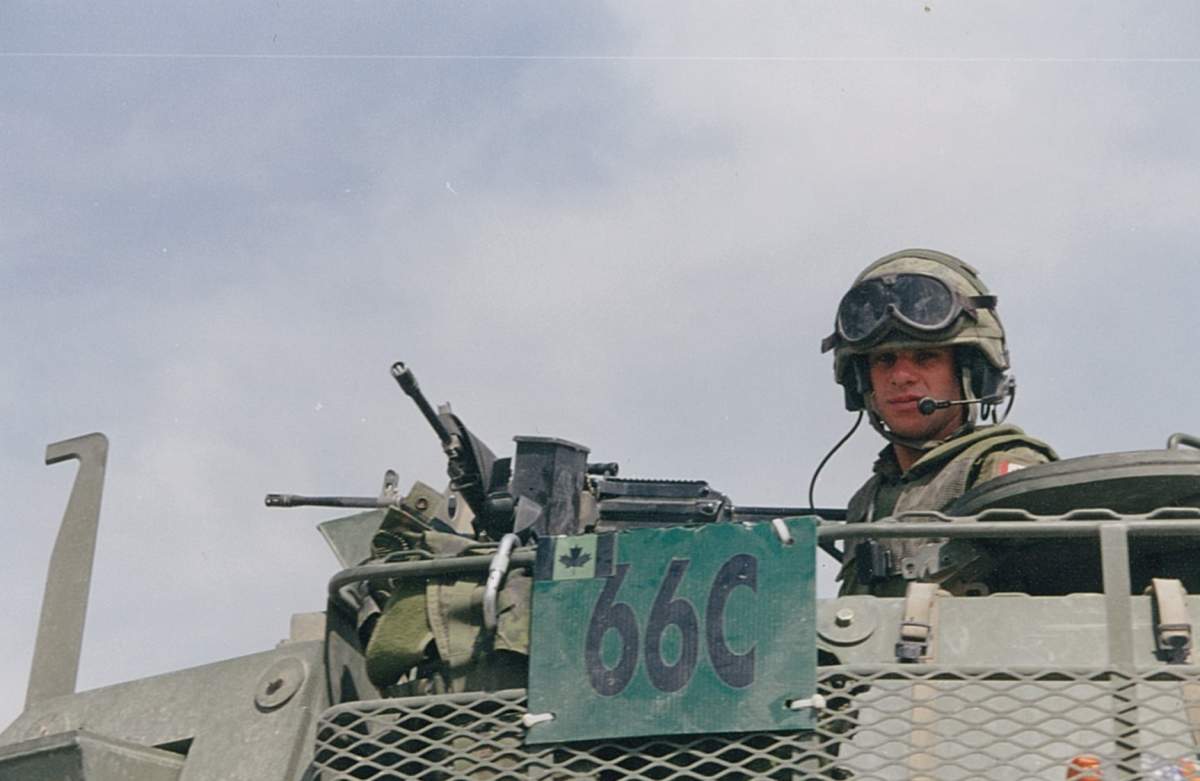 A photo Kevin Weedmark took while he was on patrol with Canadian troops. (2004)