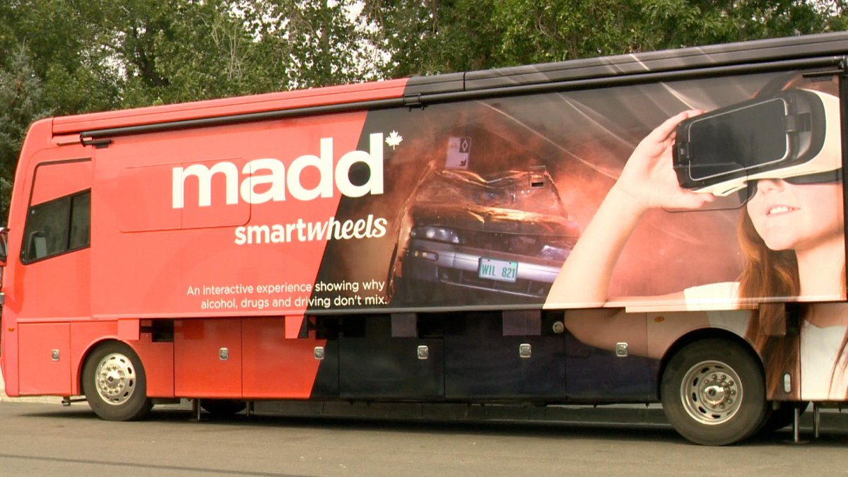 The SmartWheels bus will be in Regina until Friday when it moves on to other locations.