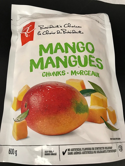 At least one of the recalled frozen mango products sold in Saskatchewan was President's Choice Mango Chunks.