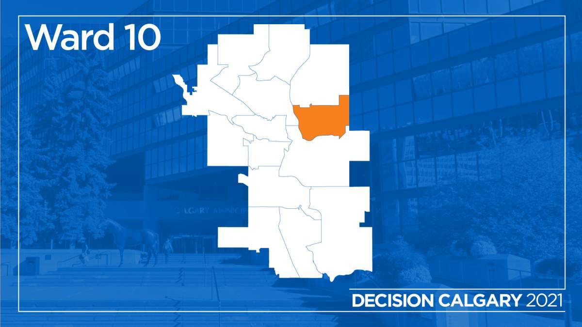 The municipal riding of Ward 10 in Calgary.