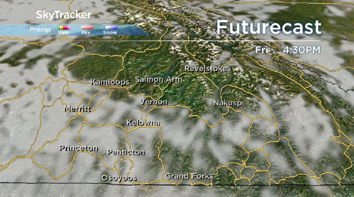 A mix of sun and cloud returns to the Okanagan on Friday.