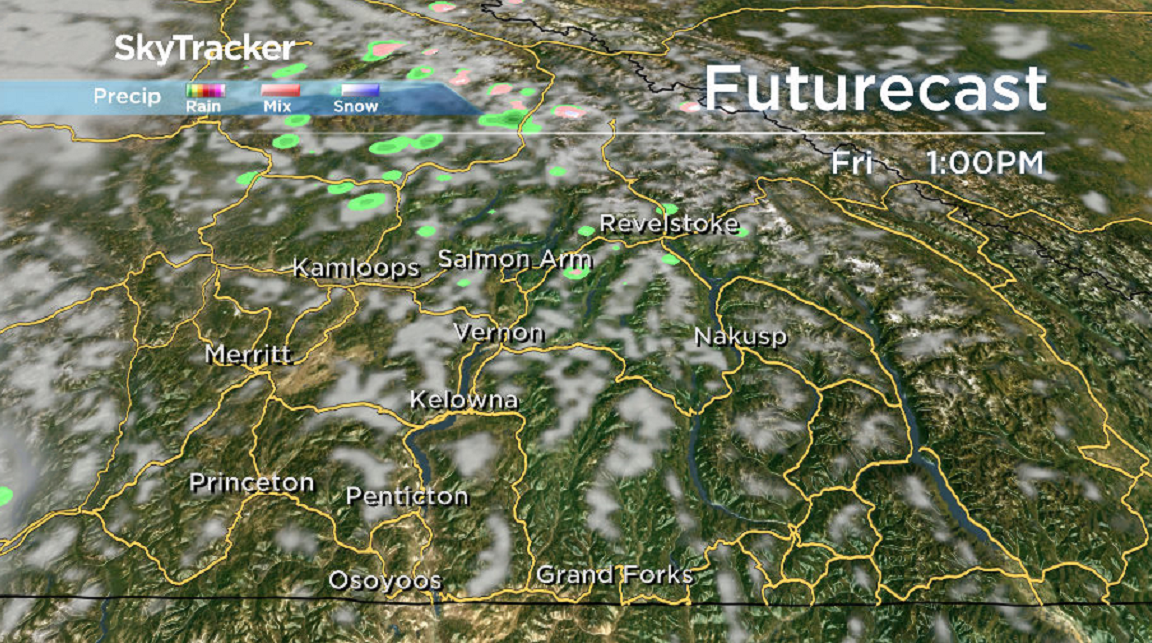 After some morning fog patches, mostly sunny skies return to the Okanagan on Friday.