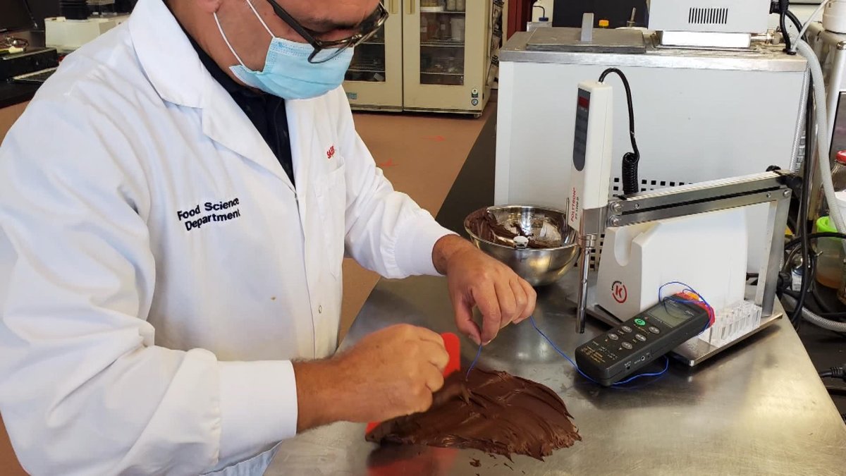 Alejandro Marangoni’s team turned to the Canadian Light Source in Saskatoon to see if their special ingredient — a specific phospholipid — could drive the formations of an ideal chocolate structure.