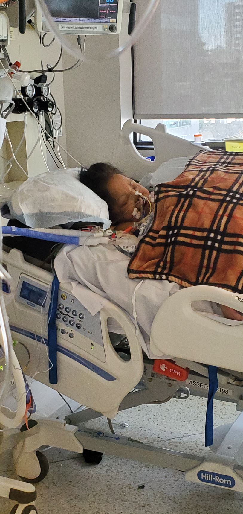 Tyrone Joseph’s sister in the ICU at VGH, where she was battling COVID-19.