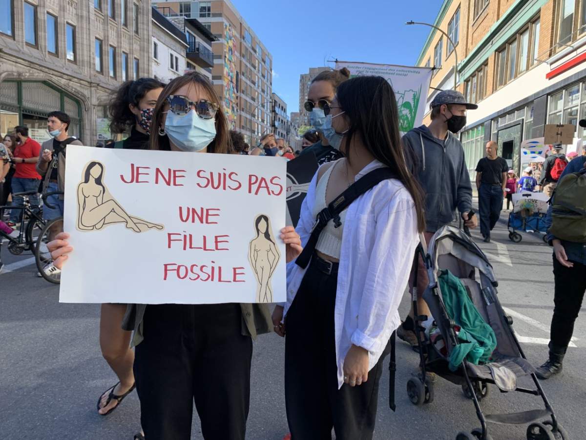 Thousands marched in Montreal to demand government action against climate change. Friday September 24, 2021.