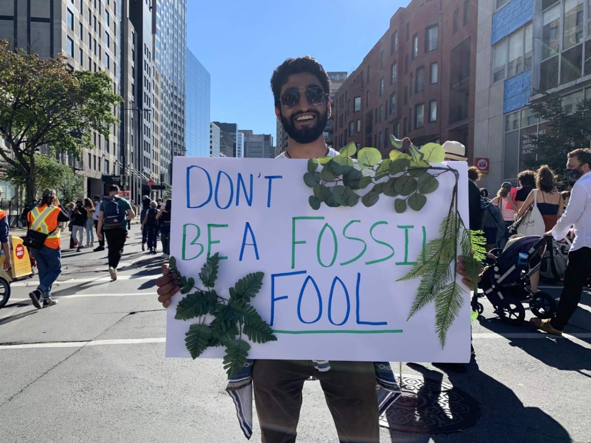 Thousands marched in Montreal to demand government action against climate change. Friday September 24, 2021.
