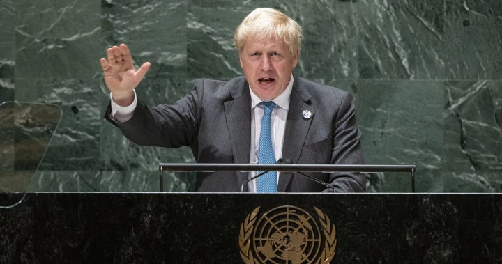 U.K.’s Boris Johnson says humanity needs to ‘grow up,’ face climate crisis at U.N.