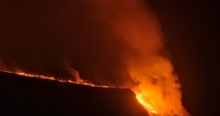 Lava from La Palma explosion flows into Atlantic Ocean