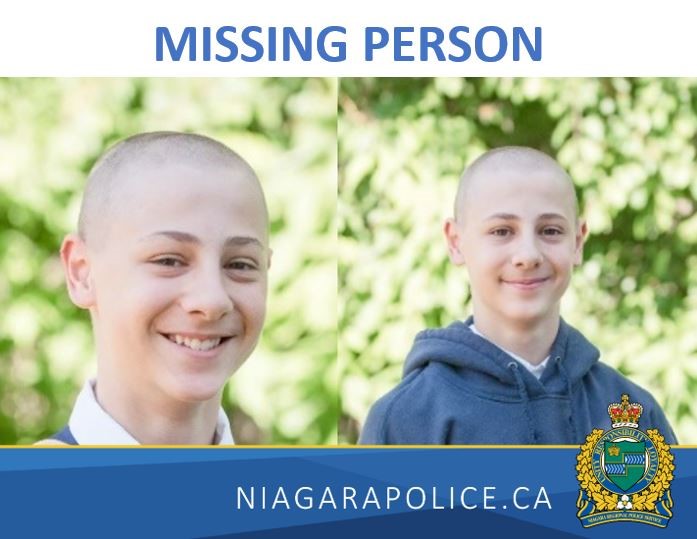 Niagara police are looking for a 13-year-old Grimsby boy who may be headed to Hamilton.