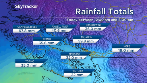 The first fall rainstorm of the season drenches the Lower Mainland