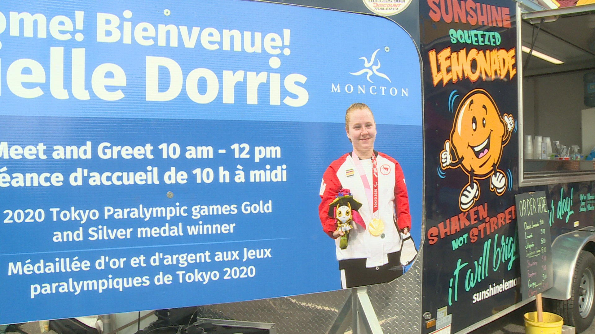 Danielle Dorris meets with Moncton fans after capturing 2 Paralympic medals