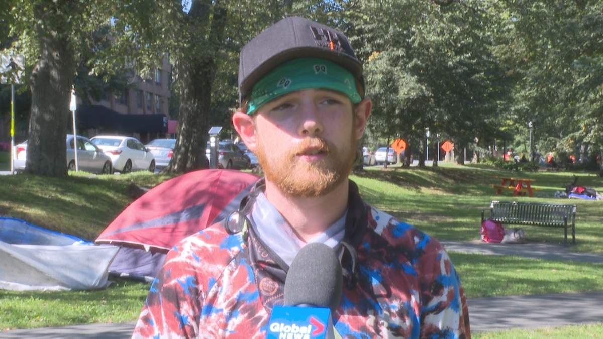 Daniel Clark says he would rather live on the street than go to a place like an arena or a hotel.