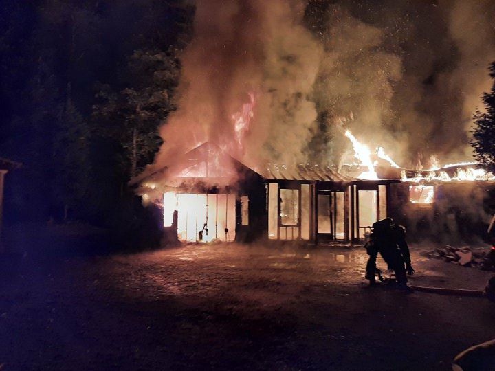 The fire department said all residents were able to get outside and that no injuries were reported.