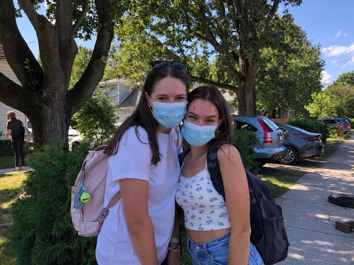 Now in their fourth year, Jordan Henderson (left) and Jennifer Miller hope they can finish strong with an in-person Western University experience.