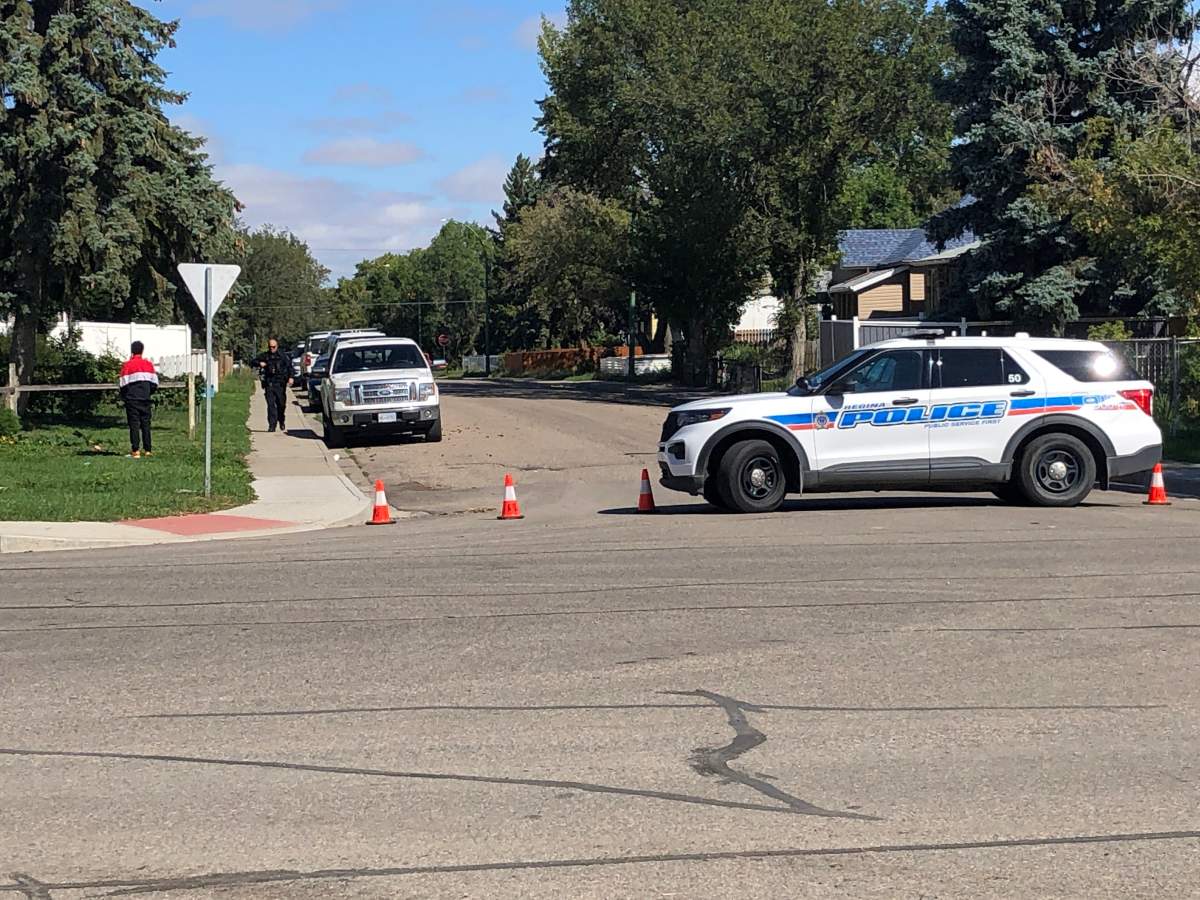 Regina police received three calls on Thursday morning, two of which reported a man had allegedly assaulted a woman.