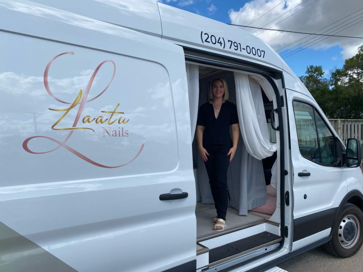 Micaela Maharaj decided to take her business on the road, creating Winnipeg's first nail salon on wheels.