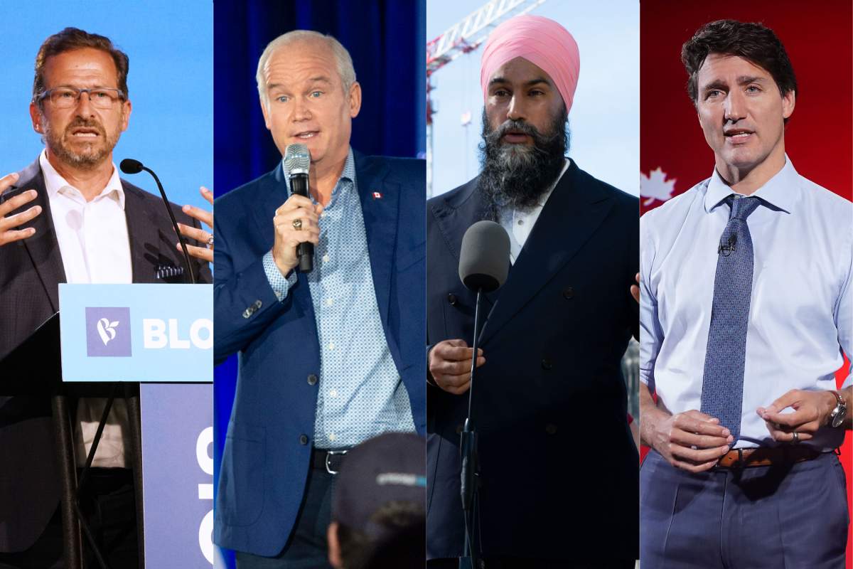 The four leaders are scheduled to face off in the French debate on Wednesday