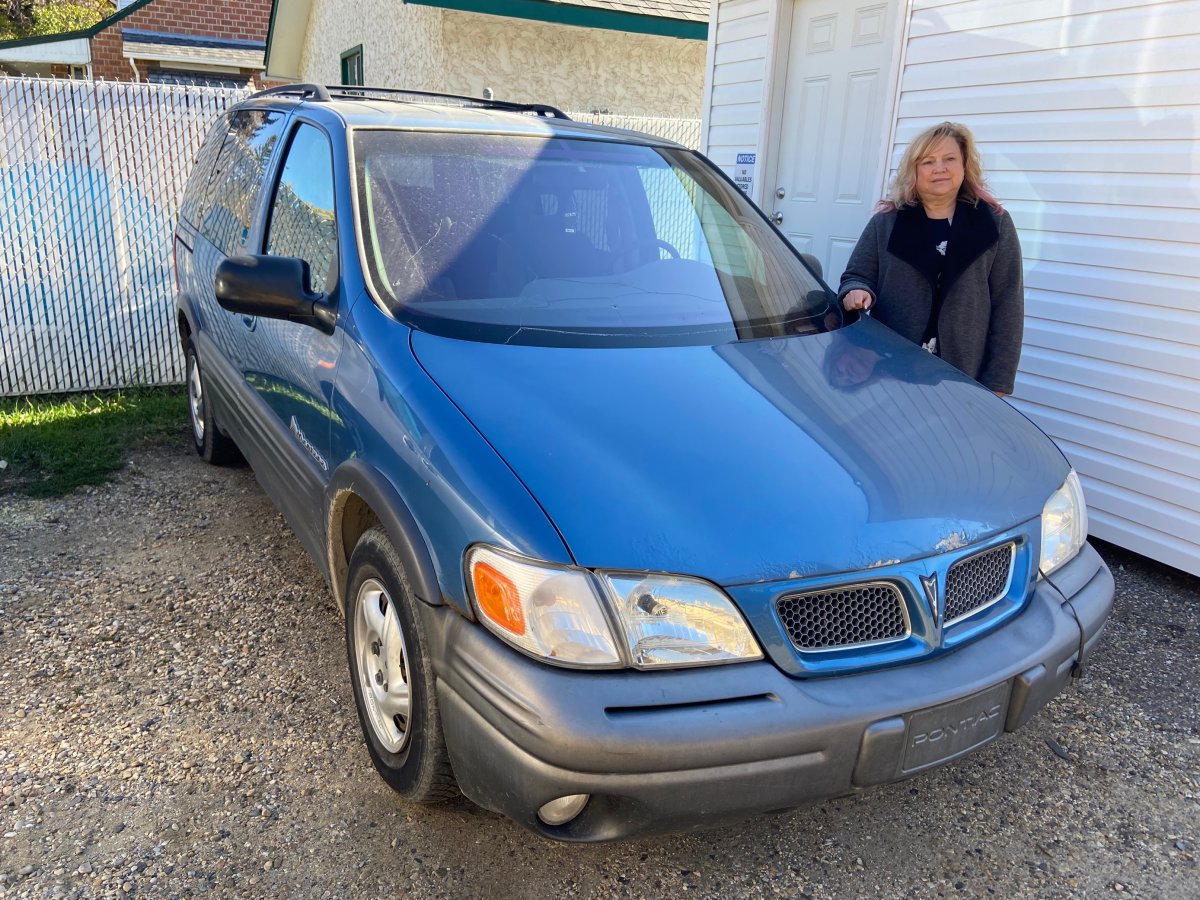 Millcreek's Finest Child Care Centre director Diane Ellendt says the catalytic converter on the centre's van has been stolen twice in the past year. Monday, Sept. 27, 2021.
