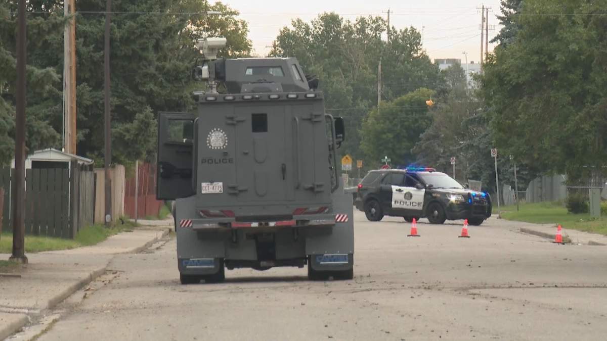 Calgary police responded to a standoff on Wednesday, Sept. 1, 2021.