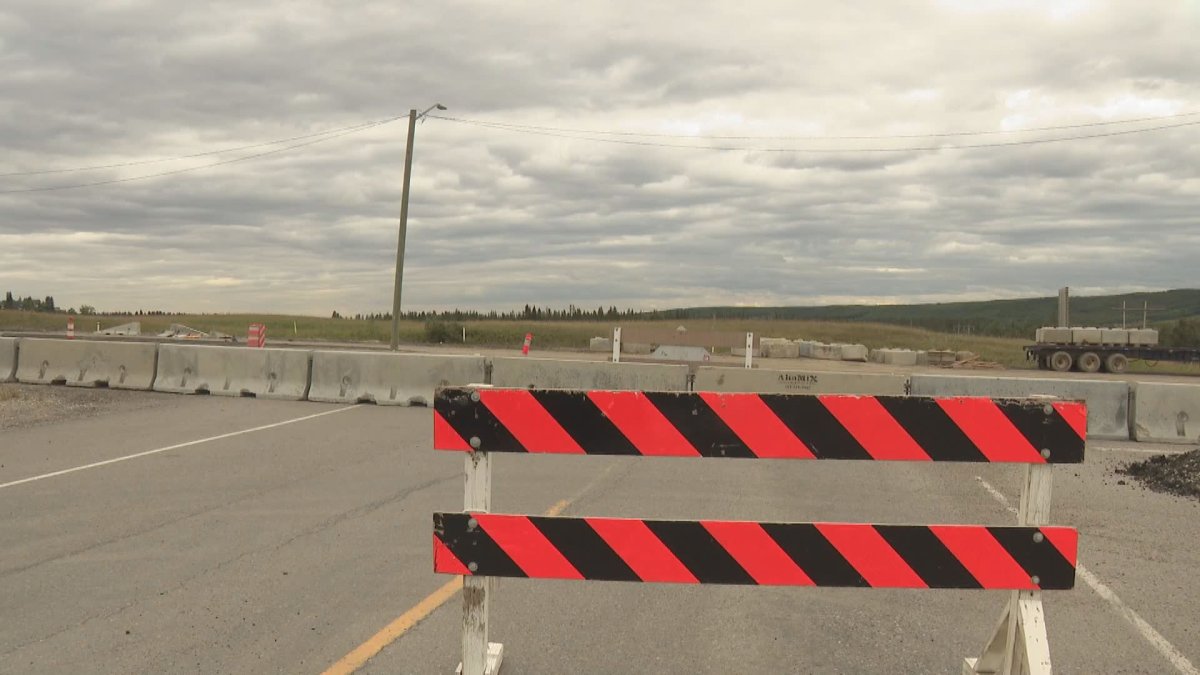 The intersection at Highway 8 and 101 Street S.W. in Calgary will close in mid-September, according to the province.