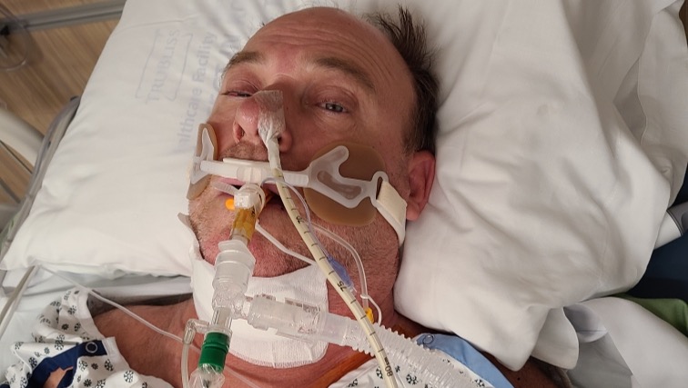 A photo of Nelson Vokey of Penticton, in hospital.