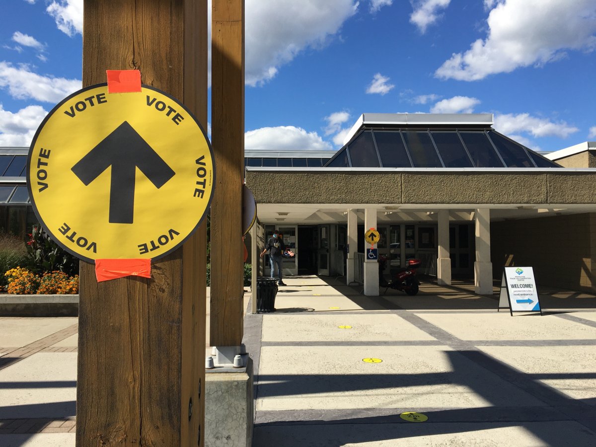 Voters reported minimal delays at the Penticton Trade and Convention Centre (PTCC) in B.C.'s Interior as ballots were cast in the 2021 federal election on Monday, Sept. 20, 2021. 
