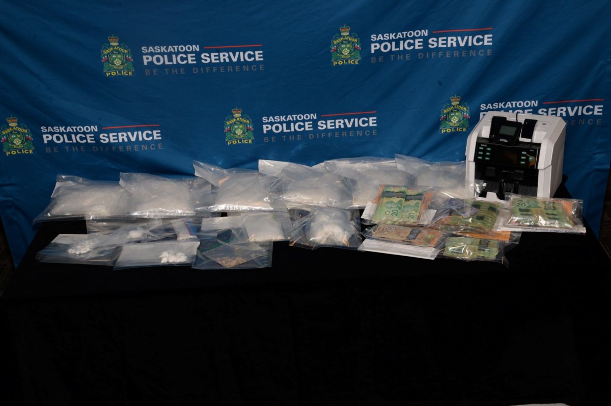 The Saskatoon police drug unit said it seized over six kilos of meth during a search of three homes following a two-month-long investigation.