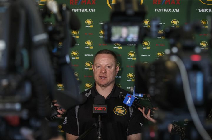 A 2019 file photo of Edmonton Elks GM Brock Sunderland.