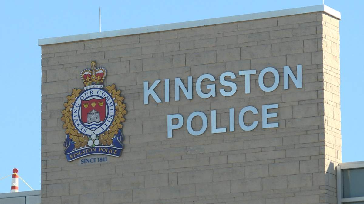 Kingston Police sign.