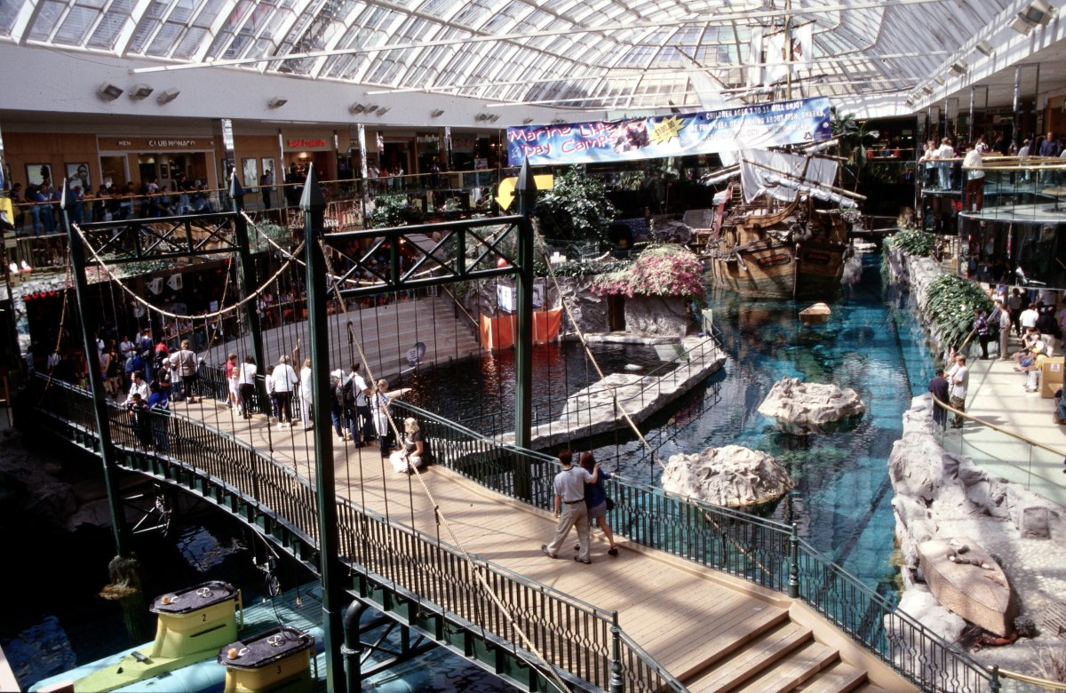 West Edmonton Mall in 1999, when the mall still had submarines.  