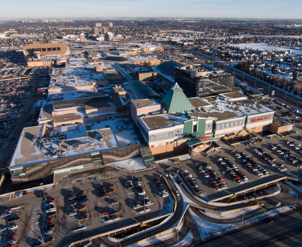 West Edmonton Mall, Edmonton, Alberta. Down Europa Blvd on the west side of  the mall.