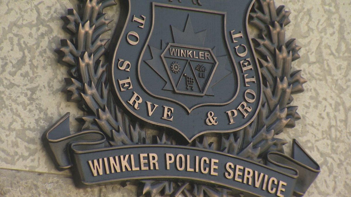 A Winkler police officer has been charged with assault and uttering threats.