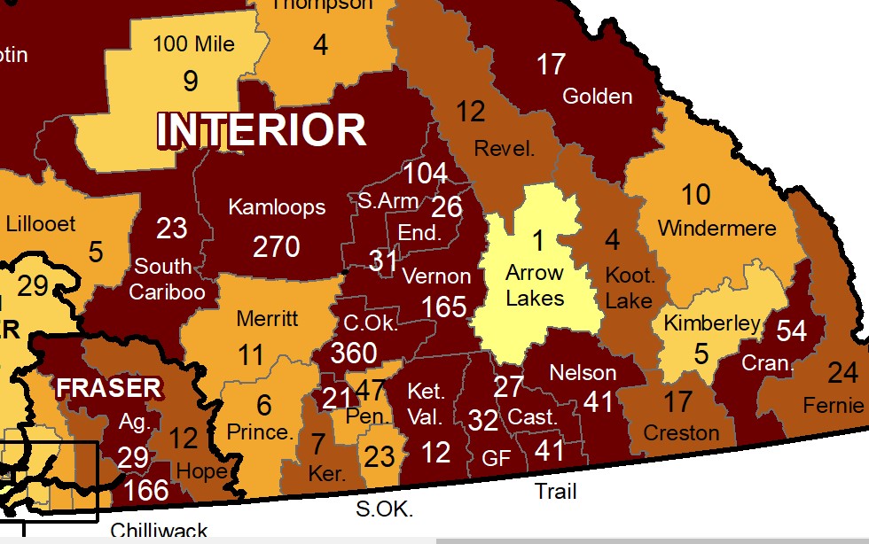 From Sept. 5 to Sept. 11, COVID-19 diagnoses dropped by 24.6 per cent in the Central Okanagan.