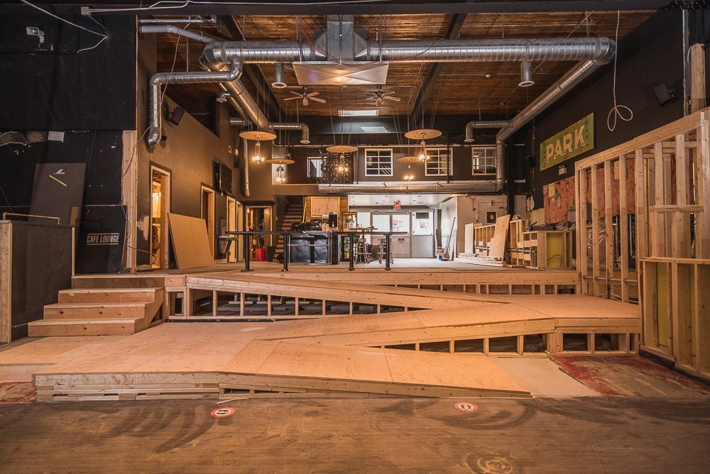 A photo from this spring of the Park’s interior renovations under construction.