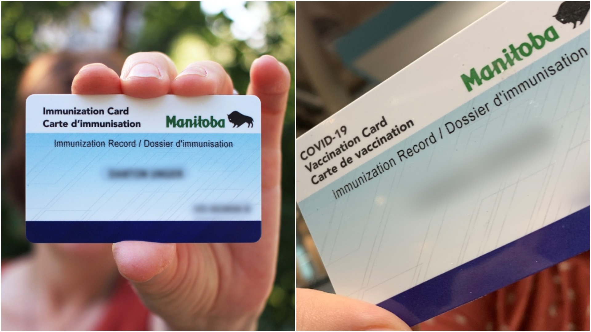 Different Manitoba COVID-19 vaccination card causes confusion out of province