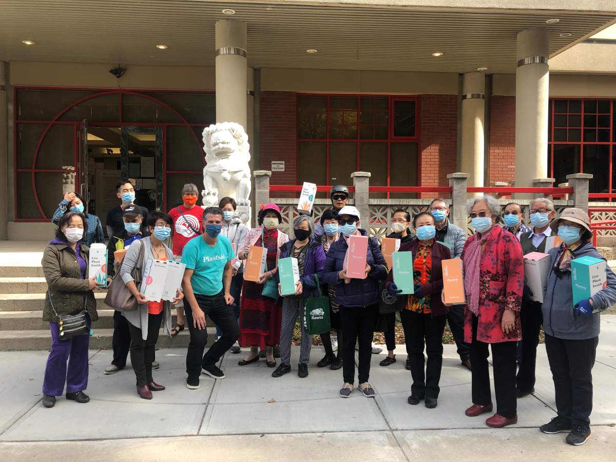 Calgary company Plantsie is donating plants to seniors dealing with pandemic isolation and loneliness Sept. 24, 2021. 