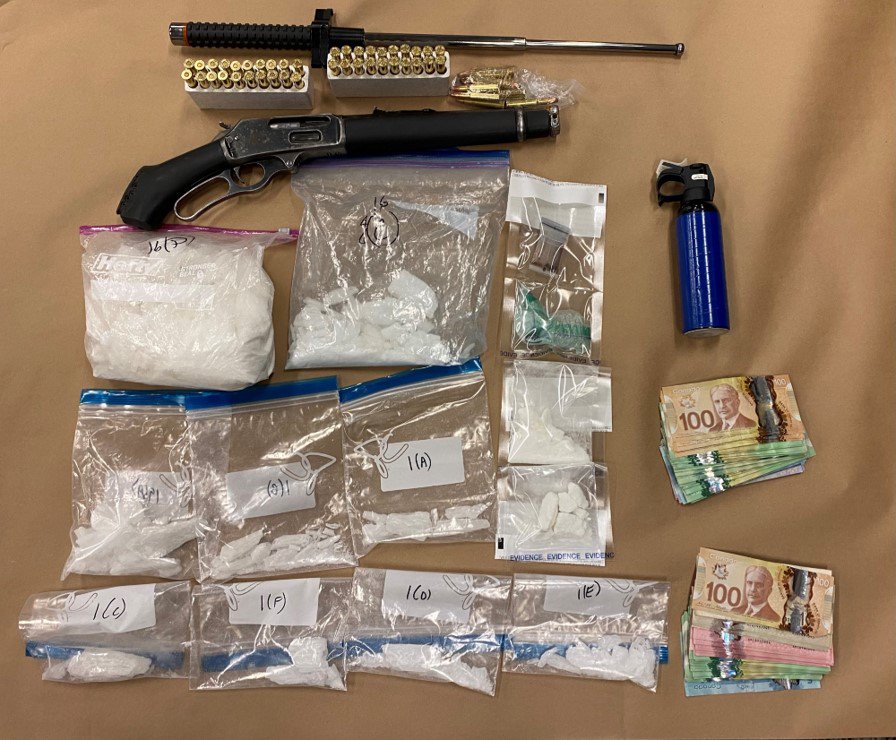 During the investigation, 1.5 kilograms of methamphetamine, $9550 in cash, 52.6 grams of crack cocaine, 15.7 grams of MDMA and a prohibited firearm were all seized.