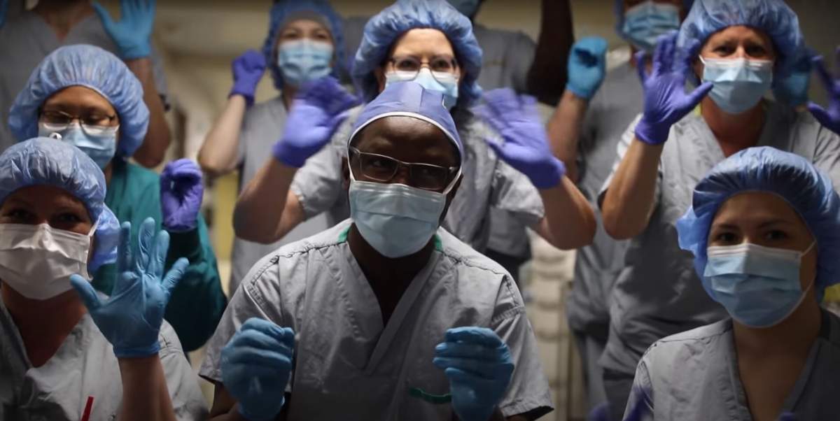 Staff at Victoria Hospital in Prince Albert participated in a video this week to boost spirits as the province deals with a fourth wave of the pandemic.