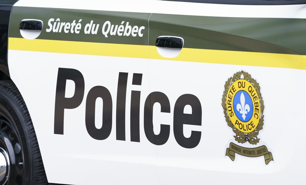 A Sûreté du Québec police car is seen in Montreal on July 22, 2020.