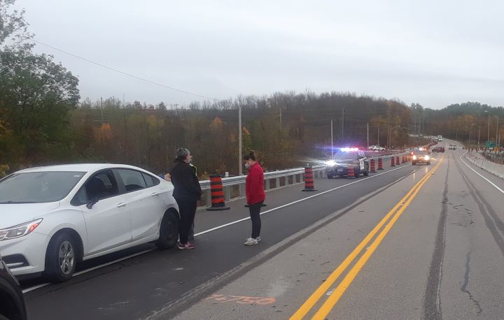 The driver disobeyed red lights, drove into oncoming traffic and became involved in a crash with another vehicle, according to police.