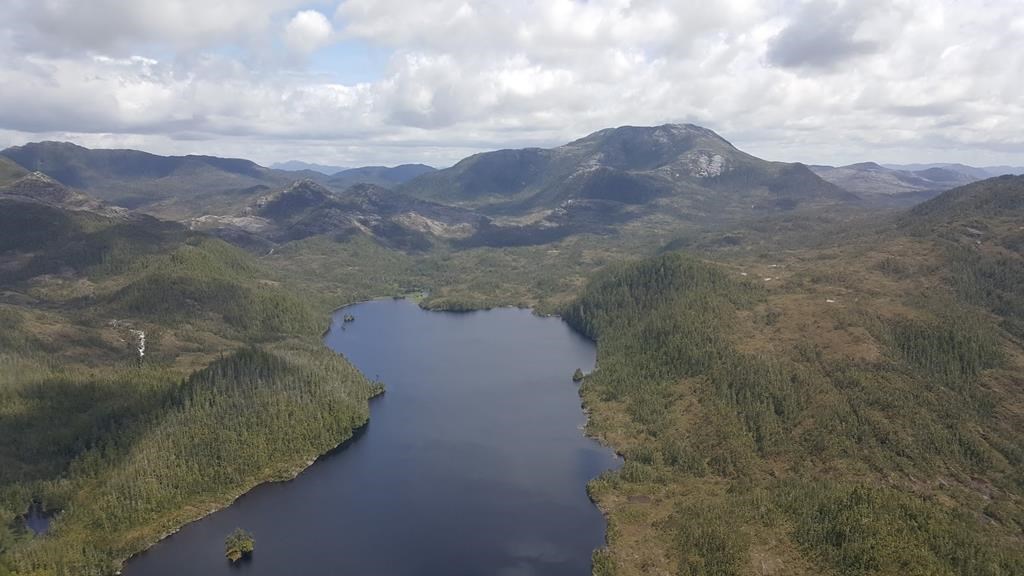 Banks Island is shown in this undated aerial photo. A B.C. coastal First Nation is challenging seven mineral claims on its territory and the process the provincial government uses to make those claims, an online registry that automatically grants mineral rights. The Gitxaala petition to the court says the online registry mineral claims process doesn't require the government to consult with the first nation and simply grants the claim. THE CANADIAN PRESS/HO - Gitxaala Territorial Management Agency.