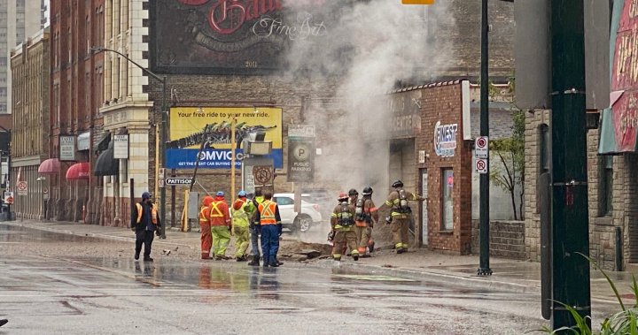 Compromised steam line prompts road closures, evacuations in downtown London