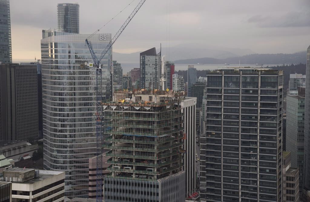 The cityscape is pictured in downtown Vancouver, B.C., Thursday, Dec. 22, 2016. The Real Estate Board of Greater Vancouver says commercial real estate sales remained strong through the second quarter of this year, reaching levels not seen since 2017. THE CANADIAN PRESS/Jonathan Hayward.