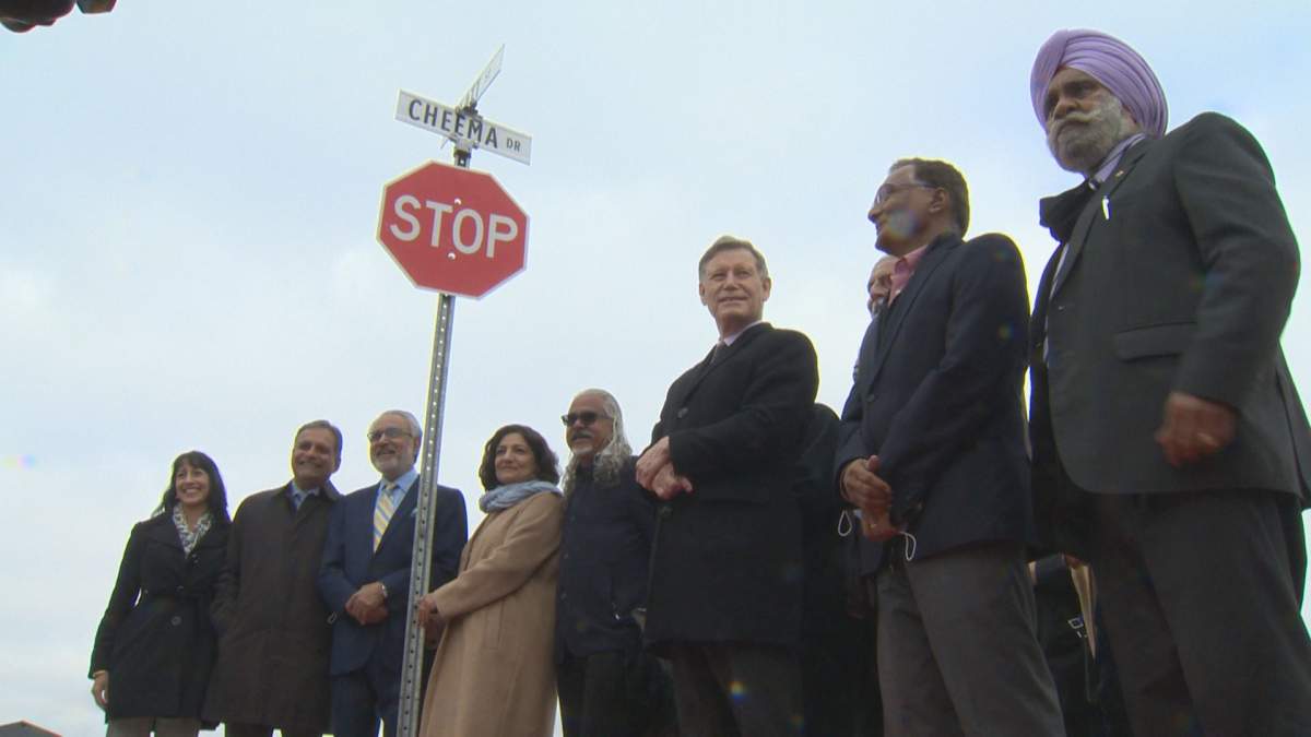 New street in Winnipeg named after Dr. Gulzar Cheema, the first Indian-born Canadian elected to a Legislative Assembly in the country.
