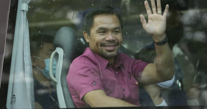 Retired boxer Manny Pacquiao officially enters crowded Philippine presidential race