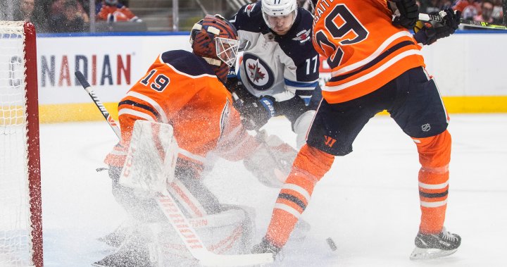 Puljujarvi scores twice as Oilers edge inexperienced Jets squad – Winnipeg | Globalnews.ca